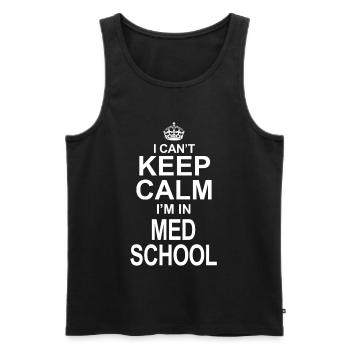 Medicine student funny - Men's Premium Organic Tank Top - black - Front - Michal (187cm)