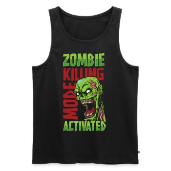 Zombie Zombies Horror - Men's Premium Organic Tank Top - black - Front - AI Model Male 178 light (178cm)