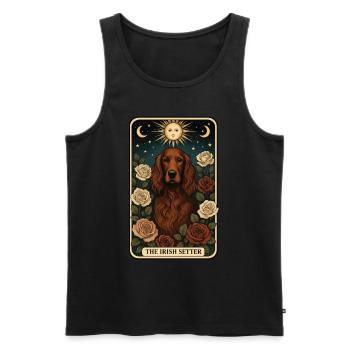 Irish Setter - Männer Premium Bio Tank Top - Schwarz - Vorne - Michal (187cm)