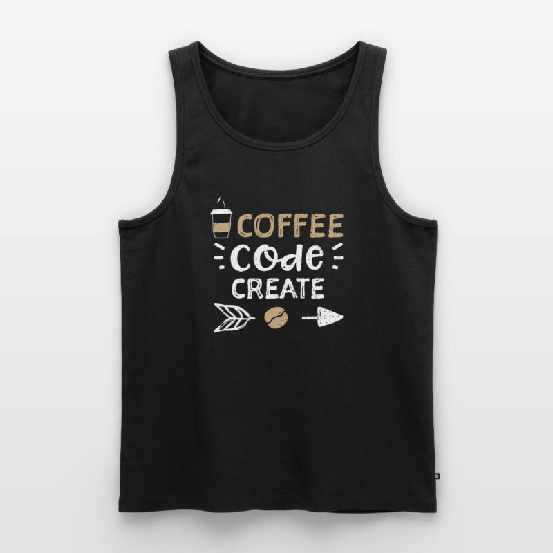 Coffee Code Create - Coffee Männer Premium Bio Tank Top