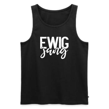 Ewig jung - Geburtstagsgeschenk - Männer Premium Bio Tank Top - Schwarz - Vorne - AI Model Male 178 light (178cm)