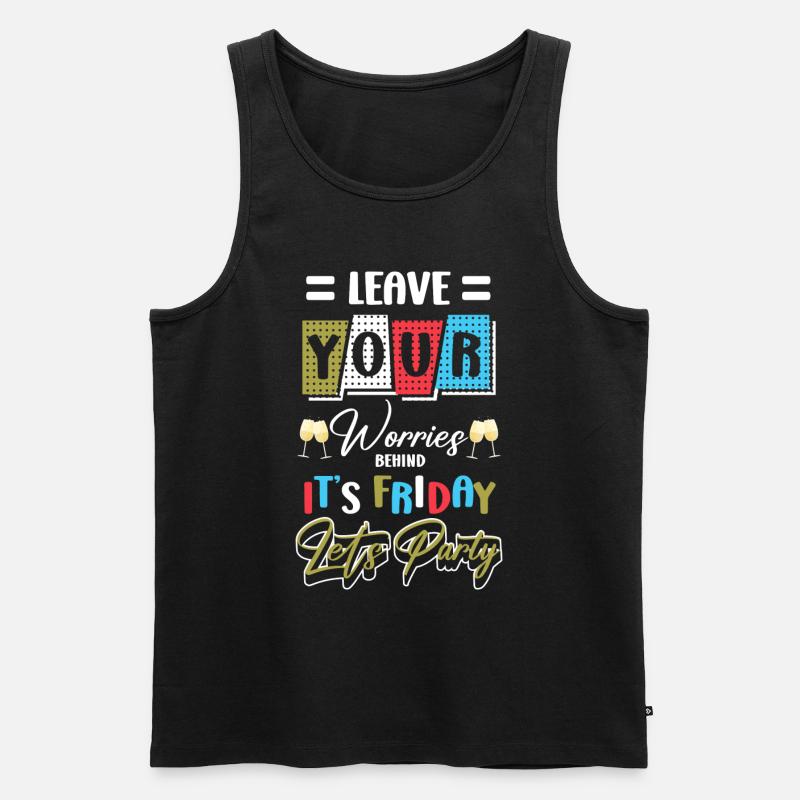 Feiern Alkohol Event Mädelsabend - Männer Premium Bio Tank Top - Schwarz