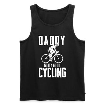 Cadeau de fête des pères pour papa pour la fête des pères - Débardeur bio Premium Homme - noir - Devant - Michal (187cm)