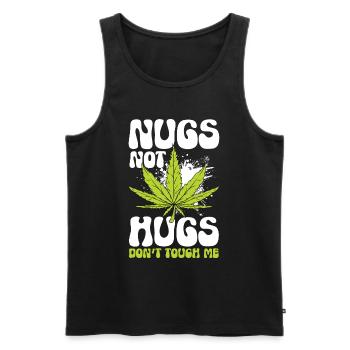 Don't Touch My Provocation Trouble - Men's Premium Organic Tank Top - black - Front - AI Model Male 178 light (178cm)