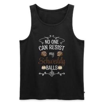 Dessert Kuchen Cookie Törtchen - Männer Premium Bio Tank Top - Schwarz - Vorne - AI Model Male 178 light (178cm)