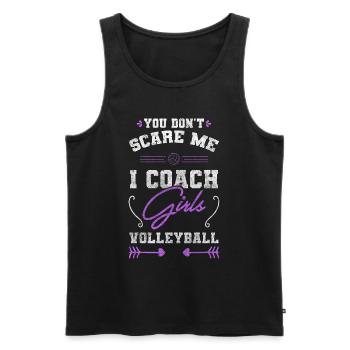 L’équipe de volleyball remporte le volleyball de plage - Débardeur bio Premium Homme - noir - Devant - AI Model Male 178 light (178cm)