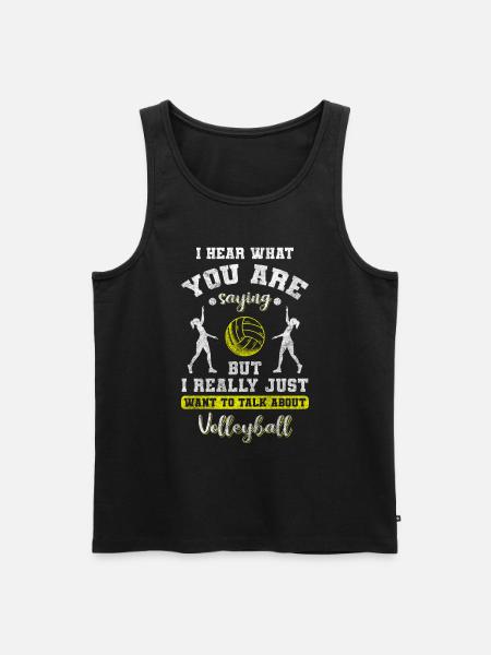 Volleyball Team Player Team Match - Men's Premium Organic Tank Top - black