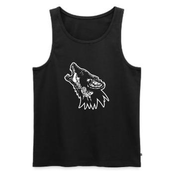 Coyote Coyote Floral Pattern - Men's Premium Organic Tank Top - black - Front - Michal (187cm)
