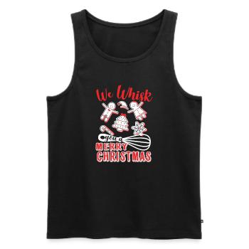 Christmas Christmas Baker - Men's Premium Organic Tank Top - black - Front - Michal (187cm)