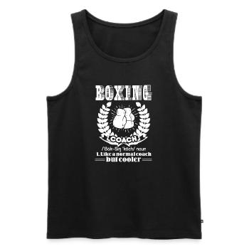 Boxing Coach Definition - Men's Premium Organic Tank Top - black - Front - Michal (187cm)