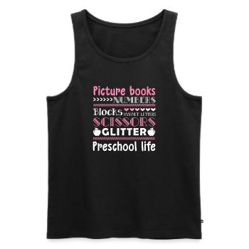 Preschool Teacher Preschool Life - Men's Premium Organic Tank Top - black - Front - Michal (187cm)
