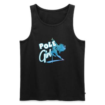 Pole Dancer Pole Girl - Men's Premium Organic Tank Top - black - Front - AI Model Male 178 light (178cm)
