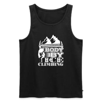 Climbing Body By Climbing - Men's Premium Organic Tank Top - black - Front - Michal (187cm)
