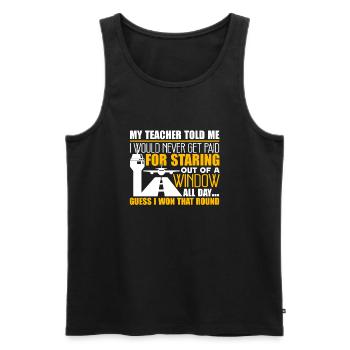 Air Traffic Controller I am A Air Traffic Control - Men's Premium Organic Tank Top - black - Front - Michal (187cm)