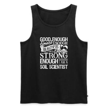 Soil Scientist Strong Soil Scientist - Men's Premium Organic Tank Top - black - Front - Michal (187cm)