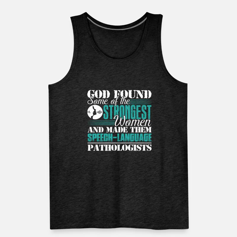 God Made Speech Language Pathologist Men's Premium Organic Tank Top