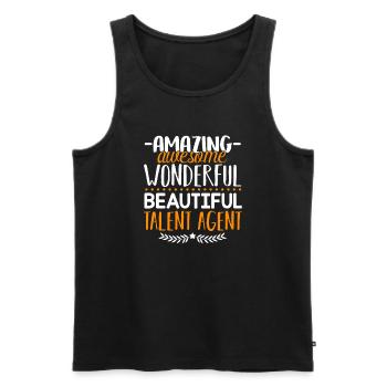 Talent Agent Amazing Talent Agent - Men's Premium Organic Tank Top - black - Front - Michal (187cm)