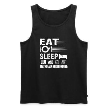 Materials Engineer Eat Sleep Materials Engineering - Men's Premium Organic Tank Top - black - Front - Michal (187cm)