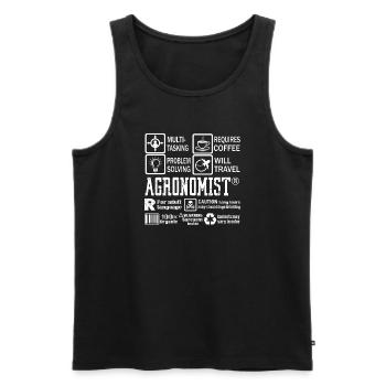 Agronomist Multitasking - Men's Premium Organic Tank Top - black - Front - Michal (187cm)