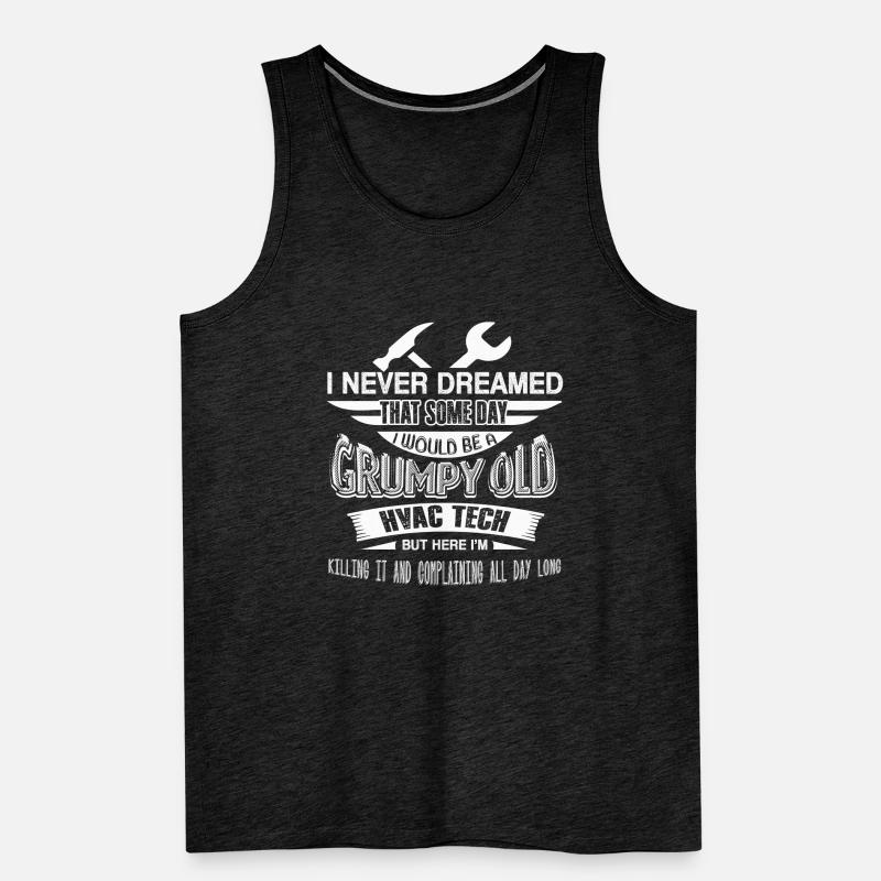 HVAC Tech Grumpy Old HVAC Technician Men's Premium Organic Tank Top