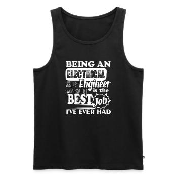 Electrical Engineer It's The Best Job - Men's Premium Organic Tank Top - black - Front - AI Model Male 178 light (178cm)