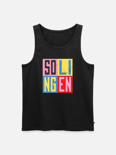 Solingen Städte Design - Männer Premium Bio Tank Top - Schwarz
