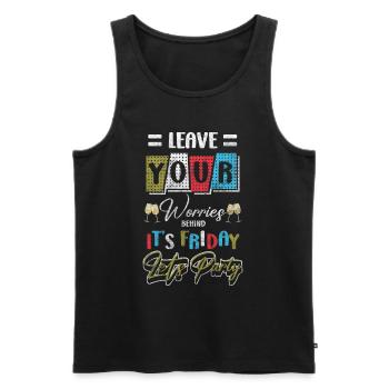 Celebration Birthday Beer Celebration - Men's Premium Organic Tank Top - black - Front - AI Model Male 178 light (178cm)