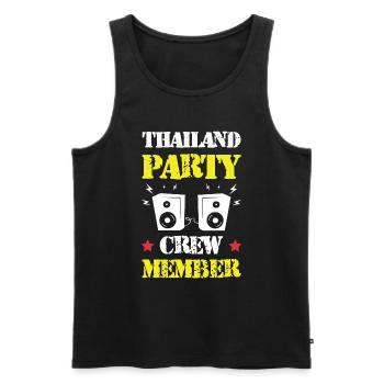 Thaïlande Party Crew - Débardeur bio Premium Homme - noir - Devant - Michal (187cm)