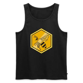 Honig, Imkerei, Natur, Honig essen - Männer Premium Bio Tank Top - Schwarz - Vorne - AI Model Male 178 light (178cm)