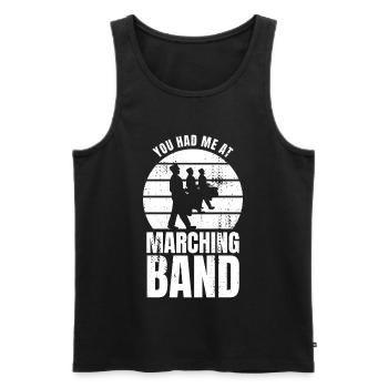 Funny drummer - Men's Premium Organic Tank Top - black - Front - Michal (187cm)