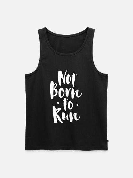 Pas né pour courir - Débardeur bio Premium Homme - noir