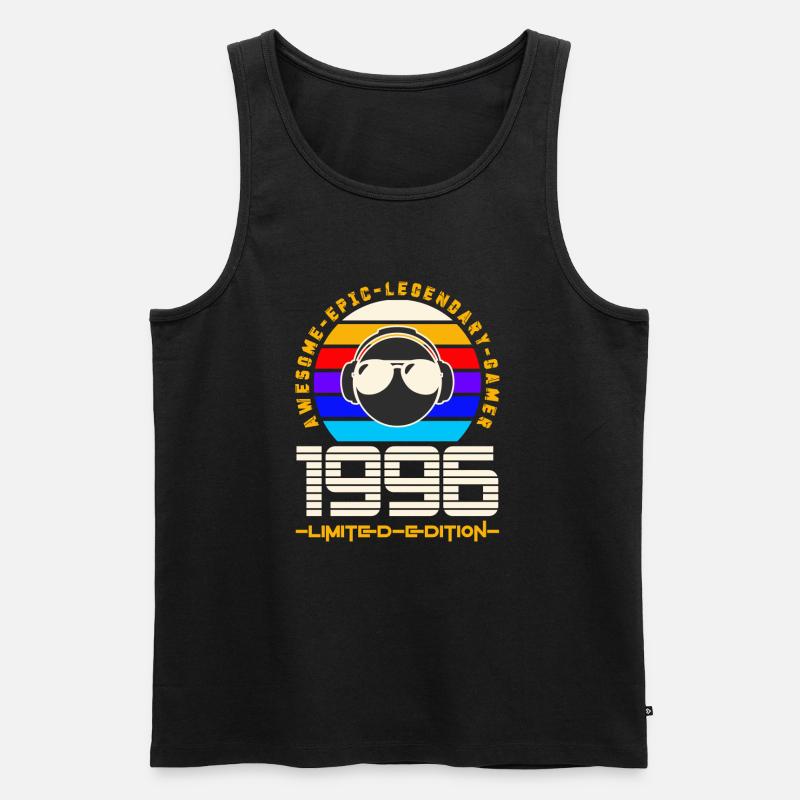 1996 - Männer Premium Bio Tank Top - Schwarz