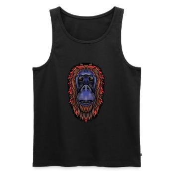 Butler von Jon Ball - Männer Premium Bio Tank Top - Schwarz - Vorne - AI Model Male 178 light (178cm)