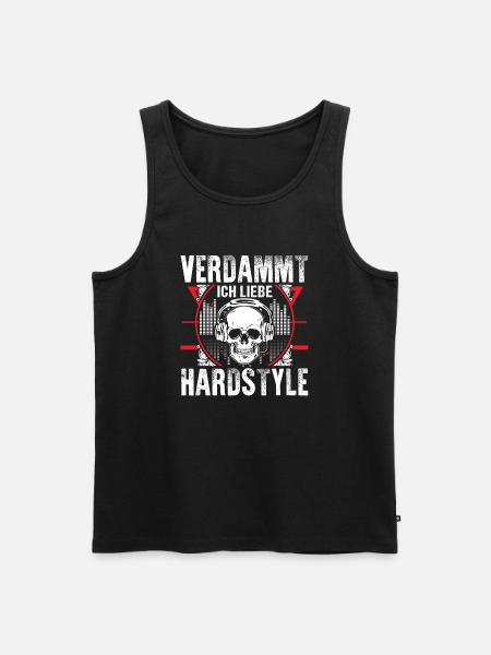 Hardstyle - Ich liebe es - Männer Premium Bio Tank Top - Schwarz