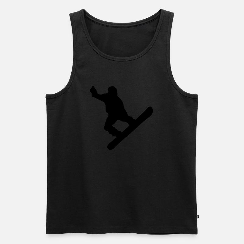 snowboard - Männer Premium Bio Tank Top - Schwarz