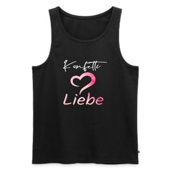 Konfetti im liebe - Männer Premium Bio Tank Top - Schwarz - Vorne - Michal (187cm)