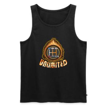Schaltung Auto - Männer Premium Bio Tank Top - Schwarz - Vorne - AI Model Male 178 light (178cm)