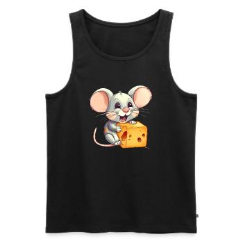 Mächtige Mäuseabenteuer eines Cartoon-Nagetiers 2 - Männer Premium Bio Tank Top - Schwarz - Vorne - Michal (187cm)