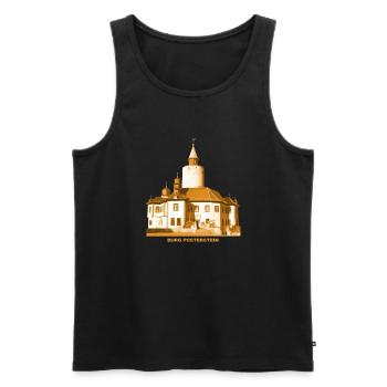 Posterstein Burg Altenburger Land Thuringia - Men's Premium Organic Tank Top - black - Front - Michal (187cm)