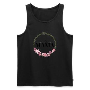 Beste Mama - Männer Premium Bio Tank Top - Schwarz - Vorne - Michal (187cm)