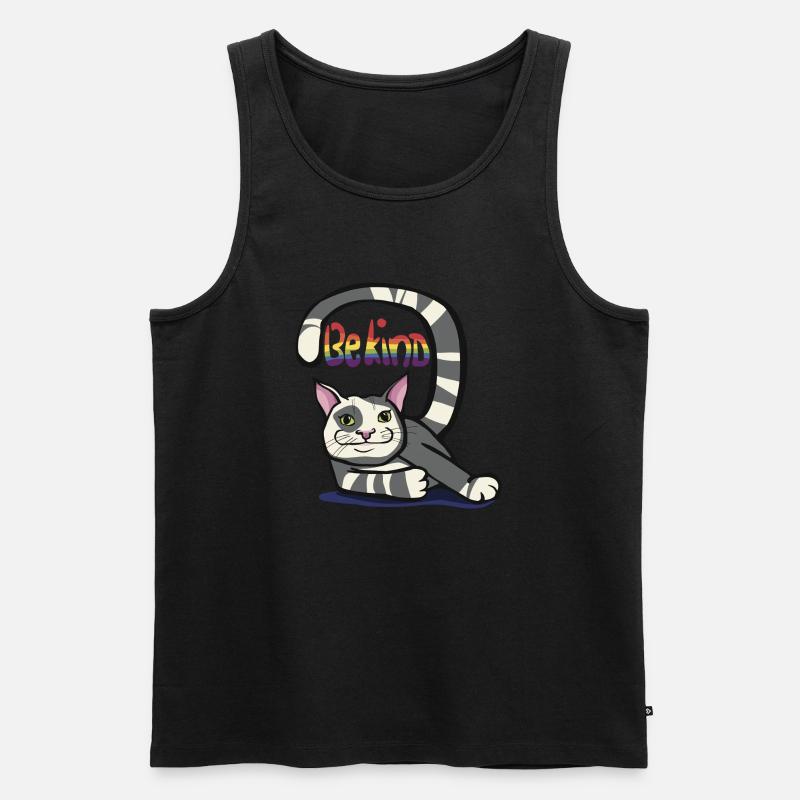 be kind - Männer Premium Bio Tank Top - Schwarz