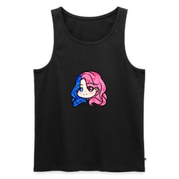 Tiffany marie chibi - Männer Premium Bio Tank Top - Schwarz - Vorne - Michal (187cm)