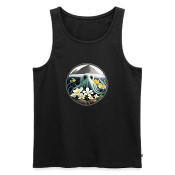 Squid - Men's Premium Organic Tank Top - black - Front - AI Model Male 178 light (178cm)