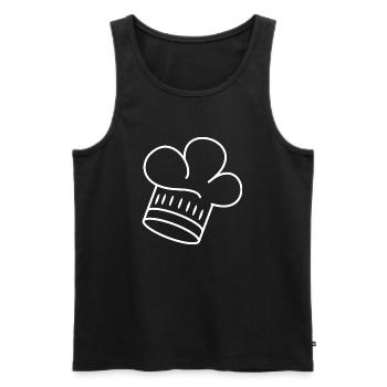 Kochmütze - Männer Premium Bio Tank Top - Schwarz - Vorne - Michal (187cm)