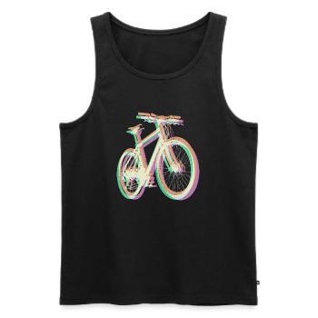 Vélo Faire du vélo en plein air liberté de vélo Fun - Débardeur bio Premium Homme - noir - Devant - Michal (187cm)