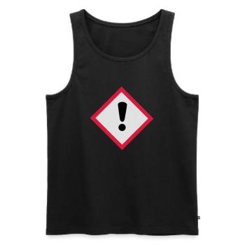achtung - Männer Premium Bio Tank Top - Schwarz - Vorne - Michal (187cm)