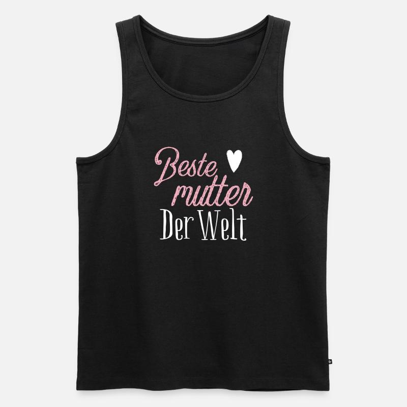 Beste Mutter der welt - Männer Premium Bio Tank Top - Schwarz
