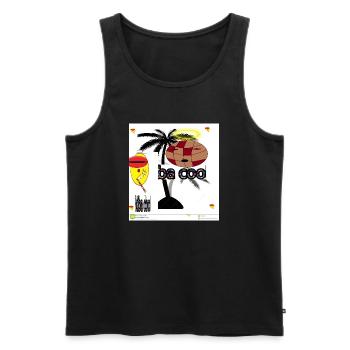 palmenengel basketball - Männer Premium Bio Tank Top - Schwarz - Vorne - AI Model Male 178 light (178cm)
