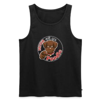 Poodle1 3 - Männer Premium Bio Tank Top - Schwarz - Vorne - Michal (187cm)