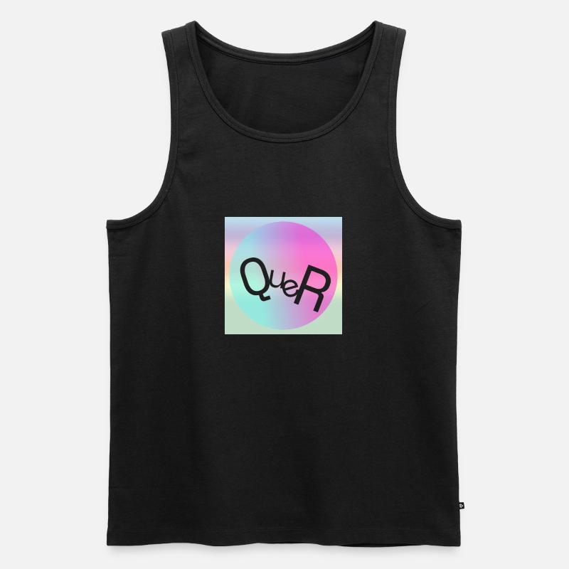 QUER - Männer Premium Bio Tank Top - Schwarz